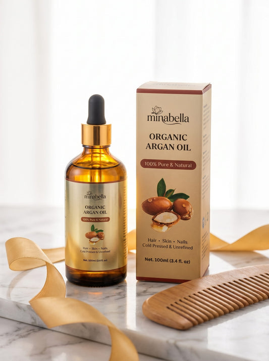 Organic Argan Oil – 100% Pure Cold Pressed | Hair, Skin & Nails | 100ml