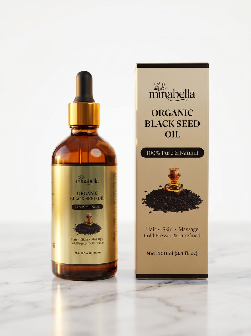 Organic Black Seed Oil – 100% Pure Cold Pressed | Hair, Skin & Wellness | 100ml