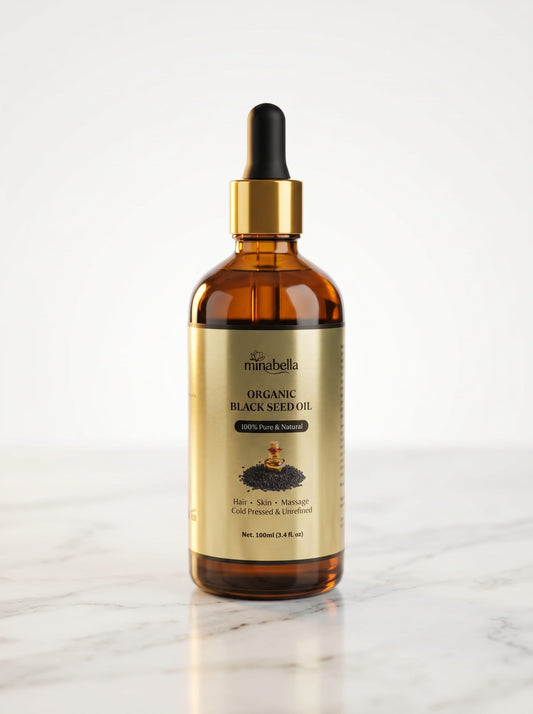 Organic Black Seed Oil – 100% Pure Cold Pressed | Hair, Skin & Wellness | 100ml